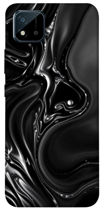Чехол itsPrint Black Liquid для Realme C11 (2021), паттерн, купить оптом с доставкой