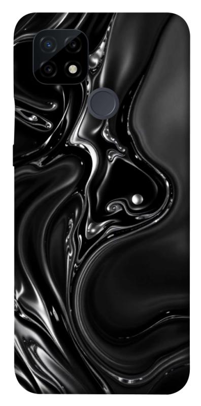 Чехол itsPrint Black Liquid для Realme C21, паттерн, купить оптом с доставкой