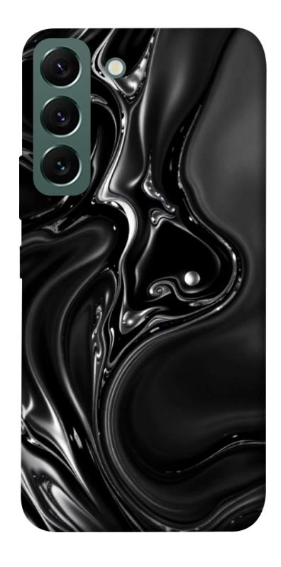 Чехол itsPrint Black Liquid для Samsung Galaxy S22, паттерн, купить оптом с доставкой