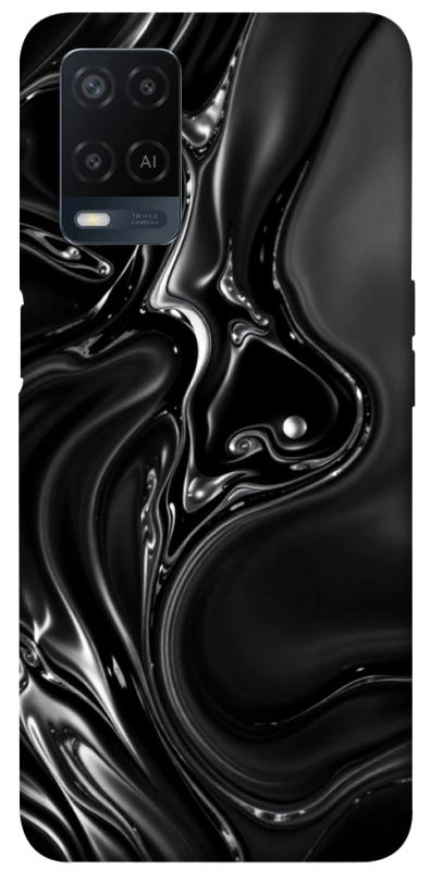 Чехол itsPrint Black Liquid для Oppo A16s / A16, паттерн, купить оптом с доставкой
