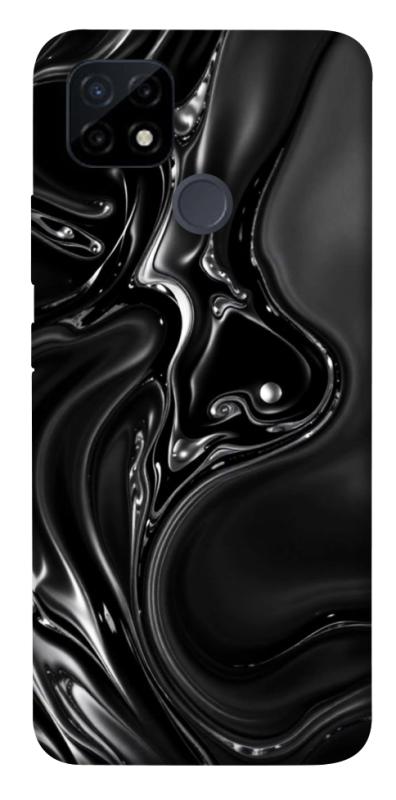 Чехол itsPrint Black Liquid для Realme C21Y, паттерн, купить оптом с доставкой