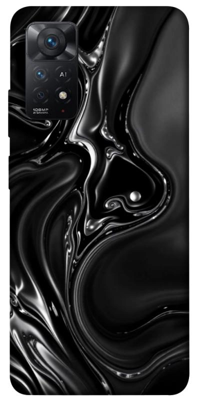 Чехол itsPrint Black Liquid для Xiaomi Redmi Note 11 Pro 4G/5G, паттерн, купить оптом с доставкой