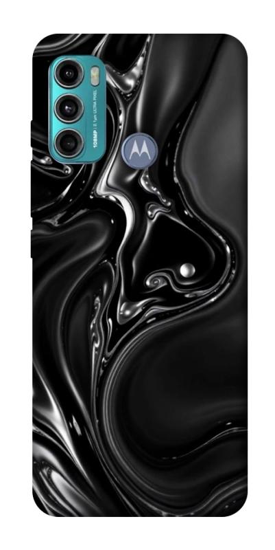 Чохол itsPrint Black Liquid для Motorola Moto G60, паттерн, купити оптом з доставкою
