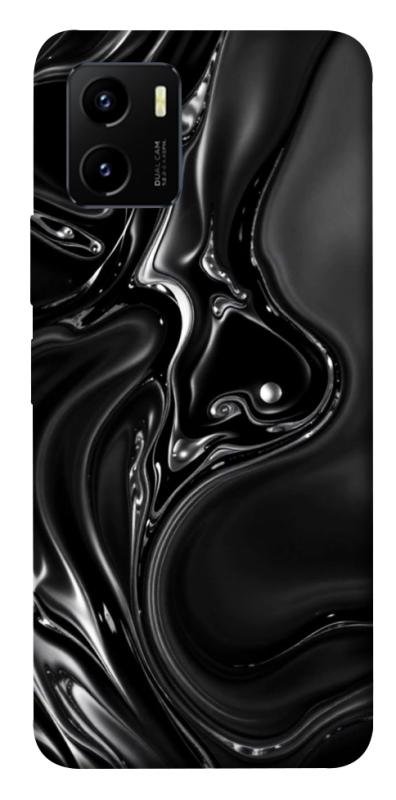 Чехол itsPrint Black Liquid для Vivo Y15s, паттерн, купить оптом с доставкой