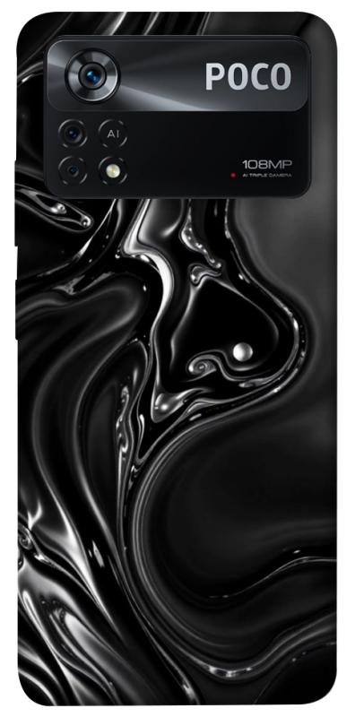 Чехол itsPrint Black Liquid для Xiaomi Poco X4 Pro 5G, паттерн, купить оптом с доставкой