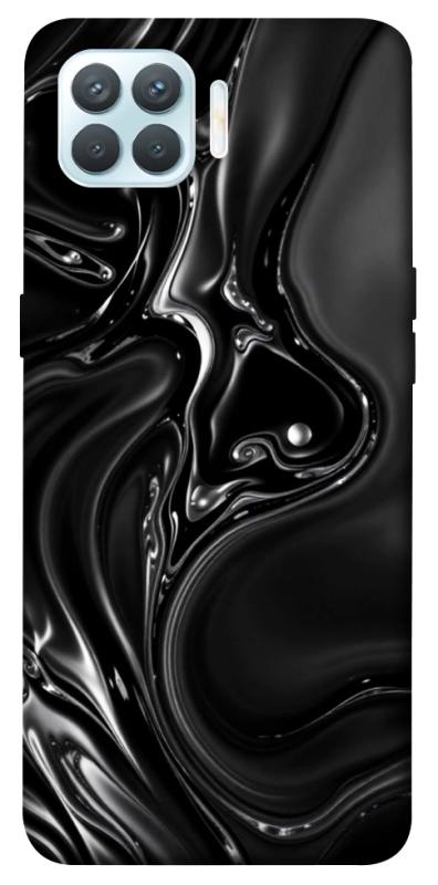 Чехол itsPrint Black Liquid для Oppo F17 Pro, паттерн, купить оптом с доставкой