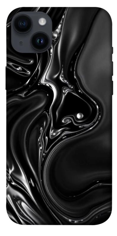 Чехол itsPrint Black Liquid для Apple iPhone 14 Plus (6.7"), паттерн, купить оптом с доставкой