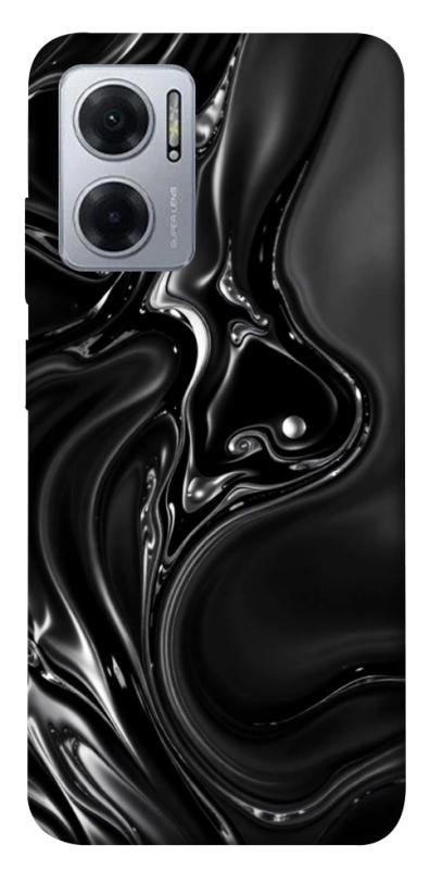 Чехол itsPrint Black Liquid для Xiaomi Redmi Note 11E, паттерн, купить оптом с доставкой