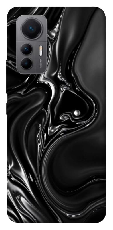 Чехол itsPrint Black Liquid для Xiaomi 12 Lite, паттерн, купить оптом с доставкой