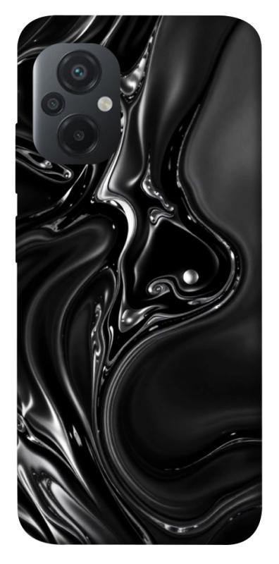 Чехол itsPrint Black Liquid для Xiaomi Poco M5, паттерн, купить оптом с доставкой