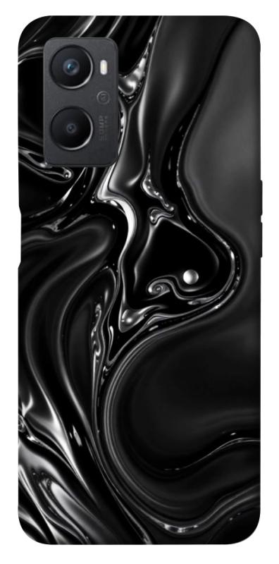Чехол itsPrint Black Liquid для Oppo A96, паттерн, купить оптом с доставкой