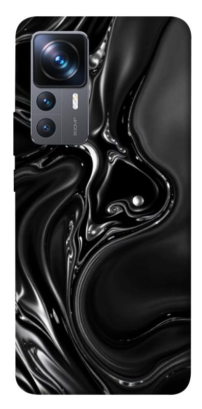 Чехол itsPrint Black Liquid для Xiaomi 12T / 12T Pro, паттерн, купить оптом с доставкой