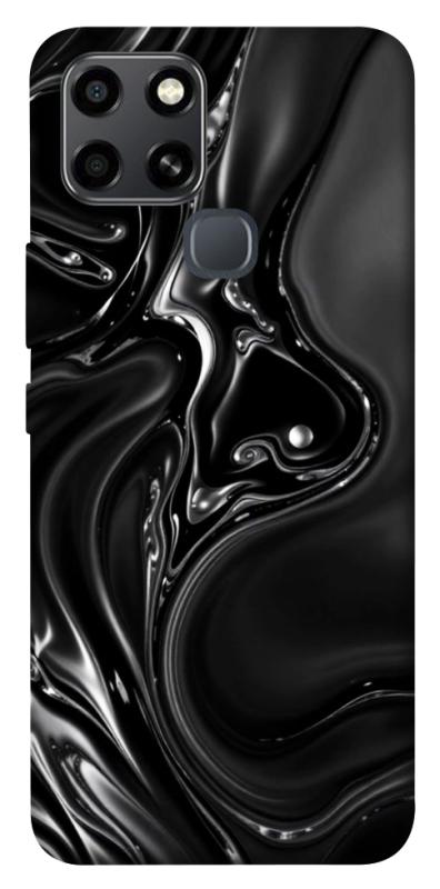Чехол itsPrint Black Liquid для Infinix Smart 6, паттерн, купить оптом с доставкой
