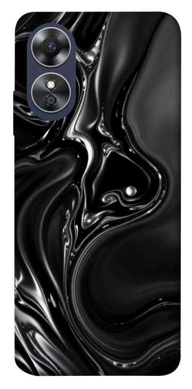 Чехол itsPrint Black Liquid для Oppo A17, паттерн, купить оптом с доставкой