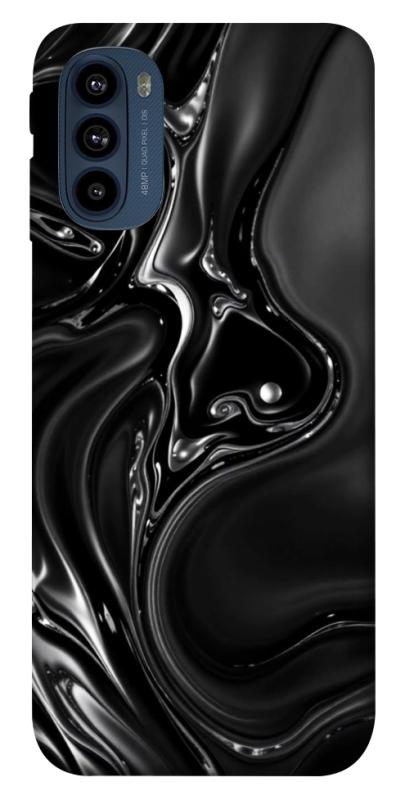 Чехол itsPrint Black Liquid для Motorola Moto G41, паттерн, купить оптом с доставкой