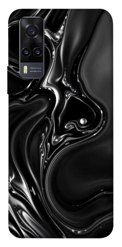 Чехол itsPrint Black Liquid для Vivo Y31, паттерн, купить оптом с доставкой