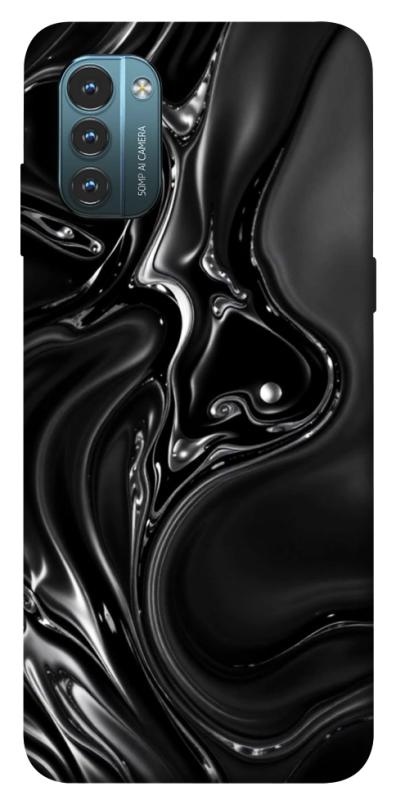 Чехол itsPrint Black Liquid для Nokia G21, паттерн, купить оптом с доставкой