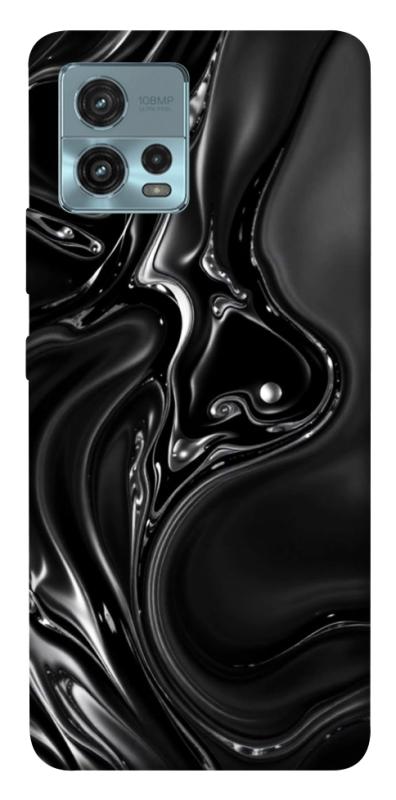 Чехол itsPrint Black Liquid для Motorola Moto G72, паттерн, купить оптом с доставкой