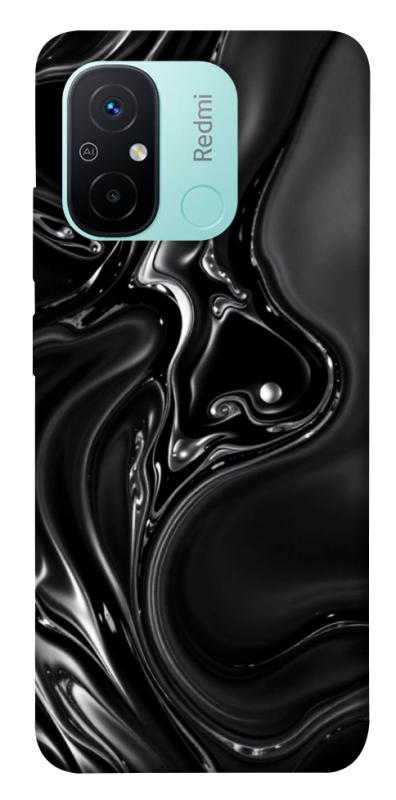 Чехол itsPrint Black Liquid для Xiaomi Redmi 12C, паттерн, купить оптом с доставкой