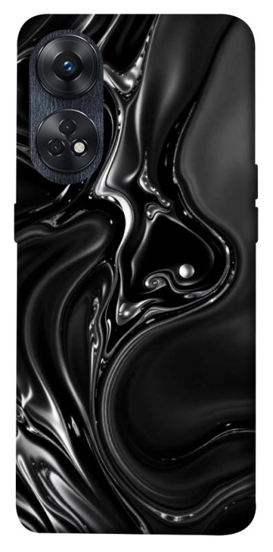 Чехол itsPrint Black Liquid для Oppo Reno 8 T 4G, паттерн, купить оптом с доставкой