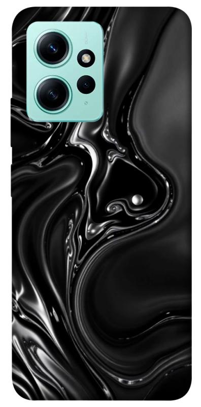 Чехол itsPrint Black Liquid для Xiaomi Redmi Note 12 4G, паттерн, купить оптом с доставкой