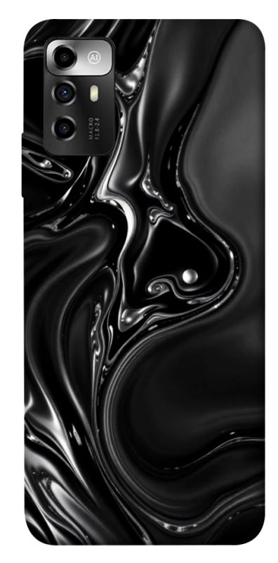 Чехол itsPrint Black Liquid для ZTE Blade A72, паттерн, купить оптом с доставкой