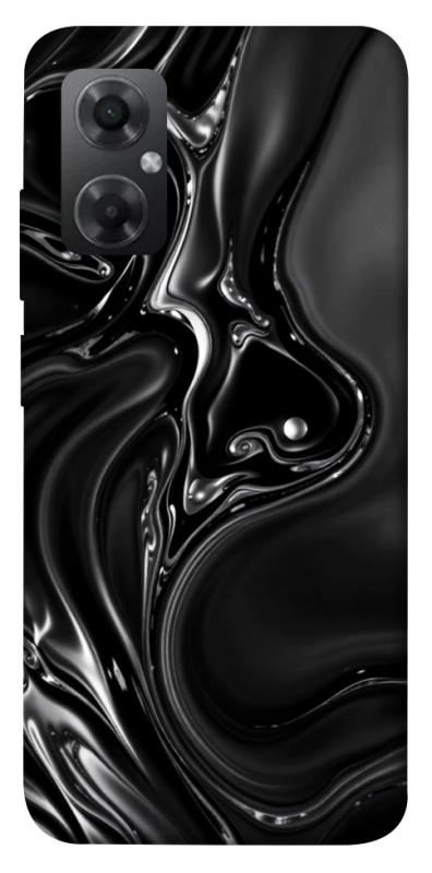 Чехол itsPrint Black Liquid для Xiaomi Redmi Note 11R, паттерн, купить оптом с доставкой