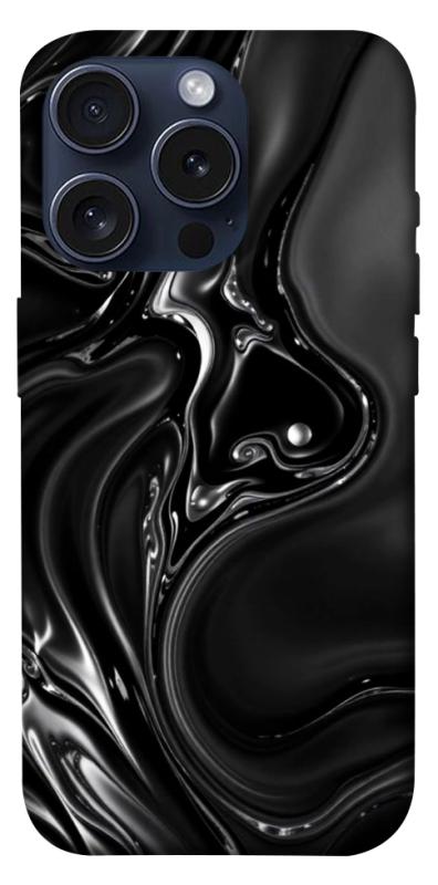 Чехол itsPrint Black Liquid для Apple iPhone 15 Pro (6.1"), паттерн, купить оптом с доставкой