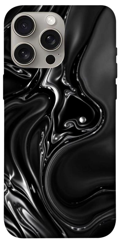 Чехол itsPrint Black Liquid для Apple iPhone 15 Pro Max (6.7"), паттерн, купить оптом с доставкой