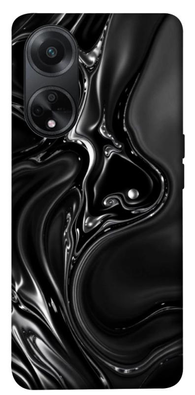 Чехол itsPrint Black Liquid для Oppo A98, паттерн, купить оптом с доставкой