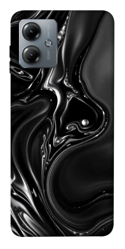Чехол itsPrint Black Liquid для Motorola Moto G14, паттерн, купить оптом с доставкой