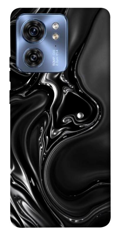 Чехол itsPrint Black Liquid для Motorola Edge 40, паттерн, купить оптом с доставкой