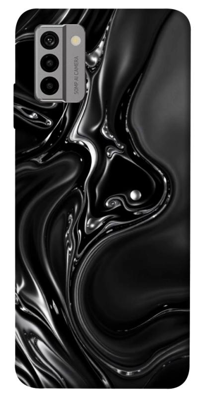 Чехол itsPrint Black Liquid для Nokia G22, паттерн, купить оптом с доставкой