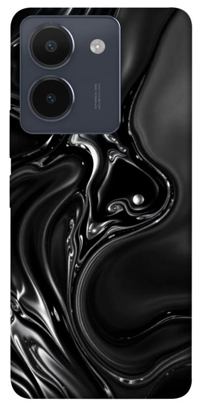 Чехол itsPrint Black Liquid для Vivo Y36, паттерн, купить оптом с доставкой