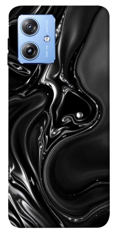 Чохол itsPrint Black Liquid для Motorola Moto G84, паттерн, купити оптом з доставкою