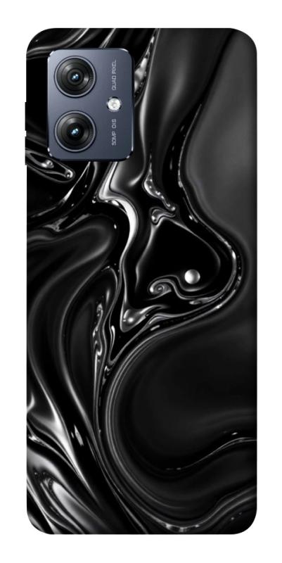Чехол itsPrint Black Liquid для Motorola Moto G54, паттерн, купить оптом с доставкой