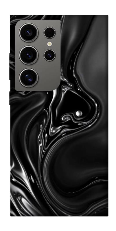 Чехол itsPrint Black Liquid для Samsung Galaxy S24 Ultra, паттерн, купить оптом с доставкой