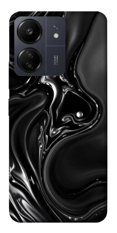 Чехол itsPrint Black Liquid для Xiaomi Redmi 13C, паттерн, купить оптом с доставкой