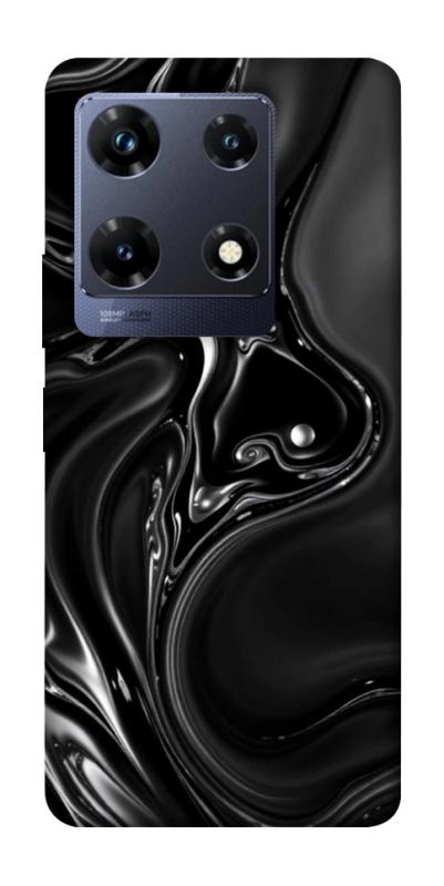 Чехол itsPrint Black Liquid для Infinix Note 30 Pro, паттерн, купить оптом с доставкой