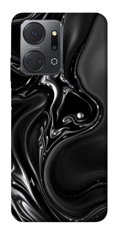 Чехол itsPrint Black Liquid для Huawei Honor X7a, паттерн, купить оптом с доставкой