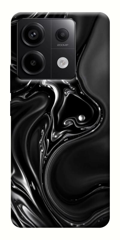 Чехол itsPrint Black Liquid для Xiaomi Redmi Note 13 Pro 4G, паттерн, купить оптом с доставкой