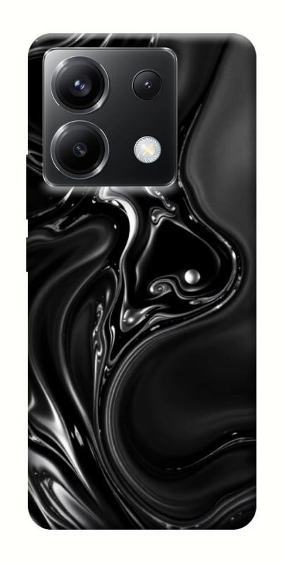 Чехол itsPrint Black Liquid для Xiaomi Poco X6, паттерн, купить оптом с доставкой