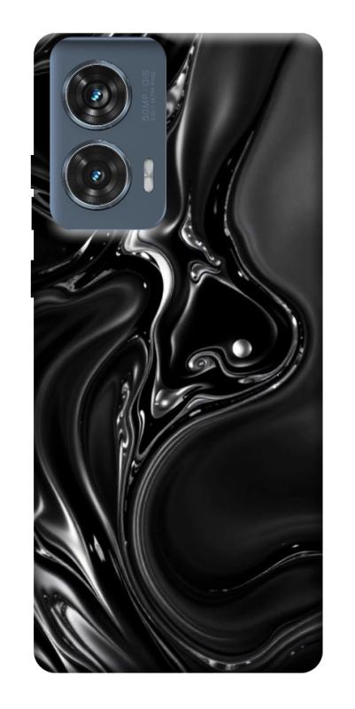 Чохол itsPrint Black Liquid для Motorola Edge 50 Fusion, паттерн, купити оптом з доставкою