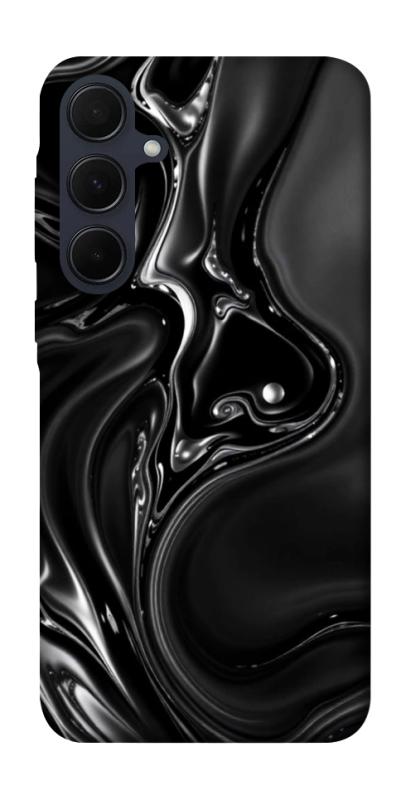 Чохол itsPrint Black Liquid для Samsung Galaxy A55, паттерн, купити оптом з доставкою