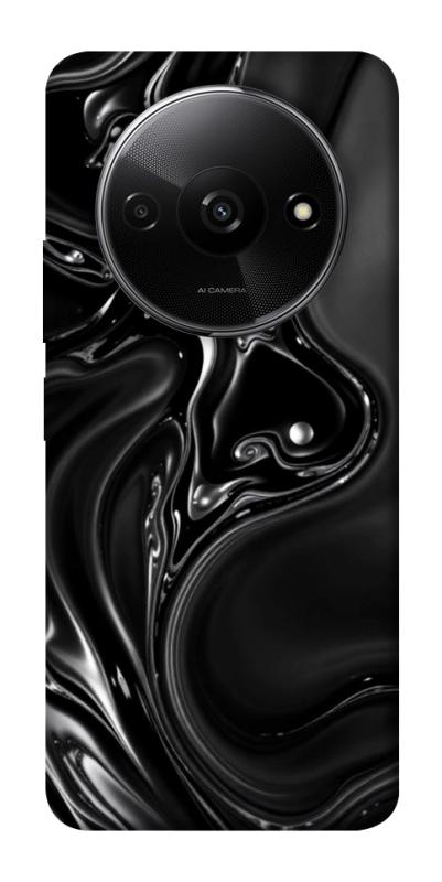 Чехол itsPrint Black Liquid для Xiaomi Redmi A3, паттерн, купить оптом с доставкой