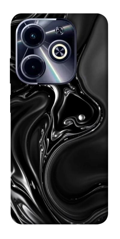 Чехол itsPrint Black Liquid для Infinix Hot 40i, паттерн, купить оптом с доставкой