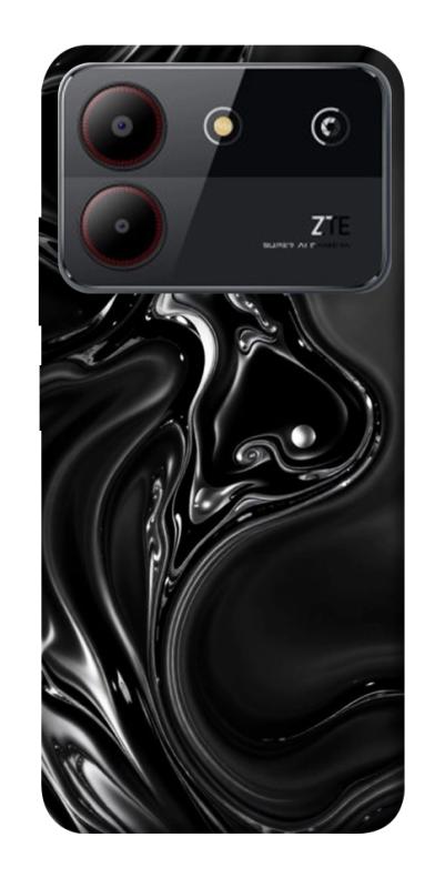 Чехол itsPrint Black Liquid для ZTE Blade A54 4G, паттерн, купить оптом с доставкой