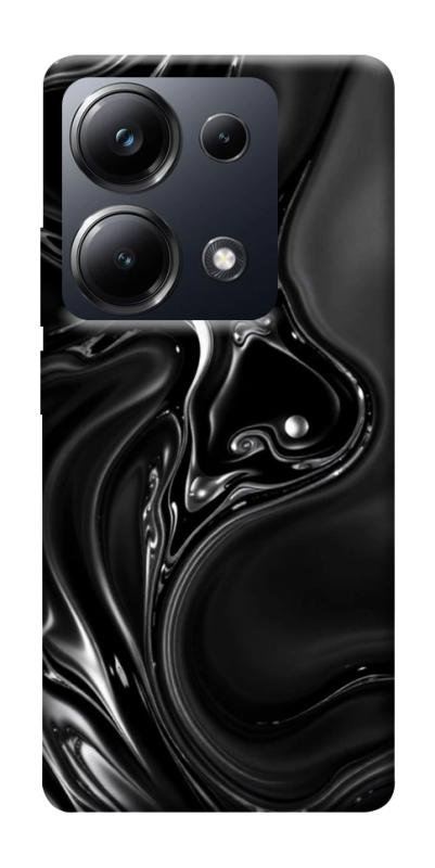 Чехол itsPrint Black Liquid для Xiaomi Redmi 13 4G / Poco M6 4G, паттерн, купить оптом с доставкой