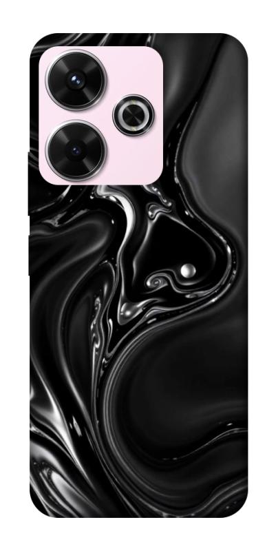 Чехол itsPrint Black Liquid для Xiaomi Redmi 13 4G / Poco M6 4G, паттерн, купить оптом с доставкой