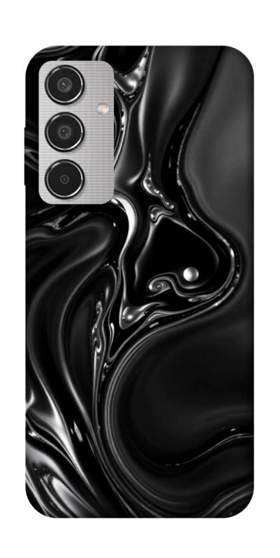 Чехол itsPrint Black Liquid для Samsung Galaxy M35 5G, паттерн, купить оптом с доставкой